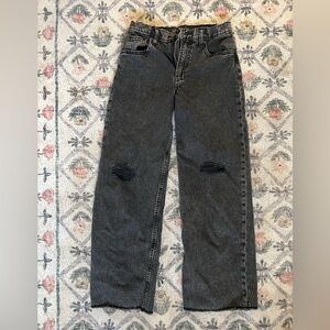 GAP Kids Dark Gray Distressed Jeans